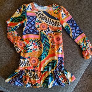 Land's End Mod Girls Ruffled Dress